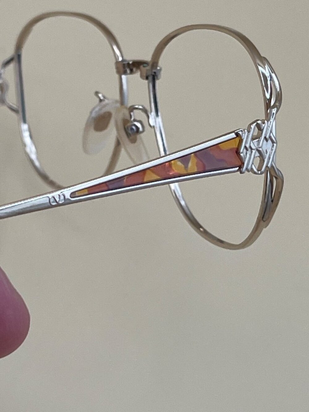 Valentino Garavani Womens Silver Metal Glasses Frames VG 5290 54mm With Orange A - Picture 6 of 11